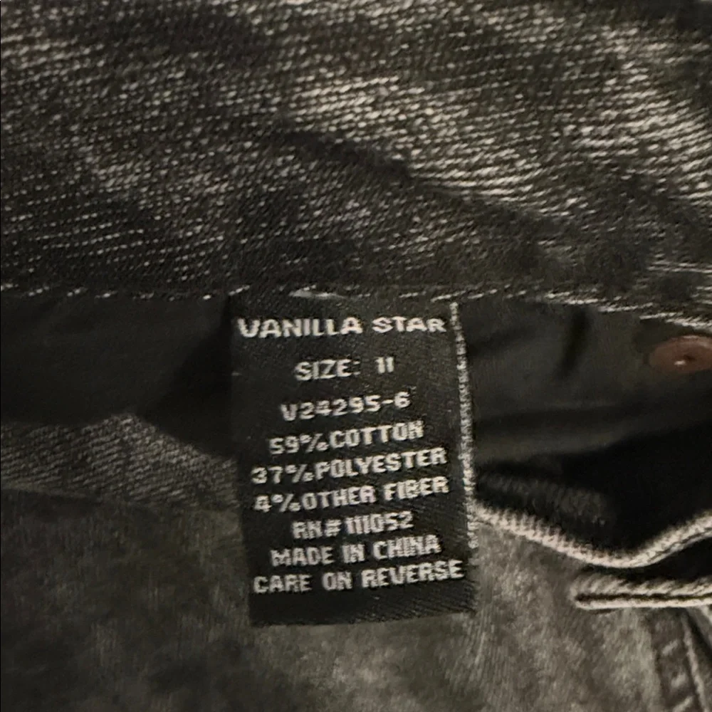 Vanilla Star Women's Black Stonewash Jeans - Picture 3 of 4